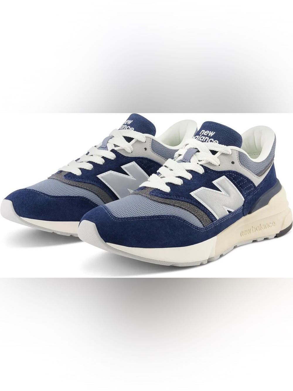 New Balance Navy, Gray & White Retro Runner